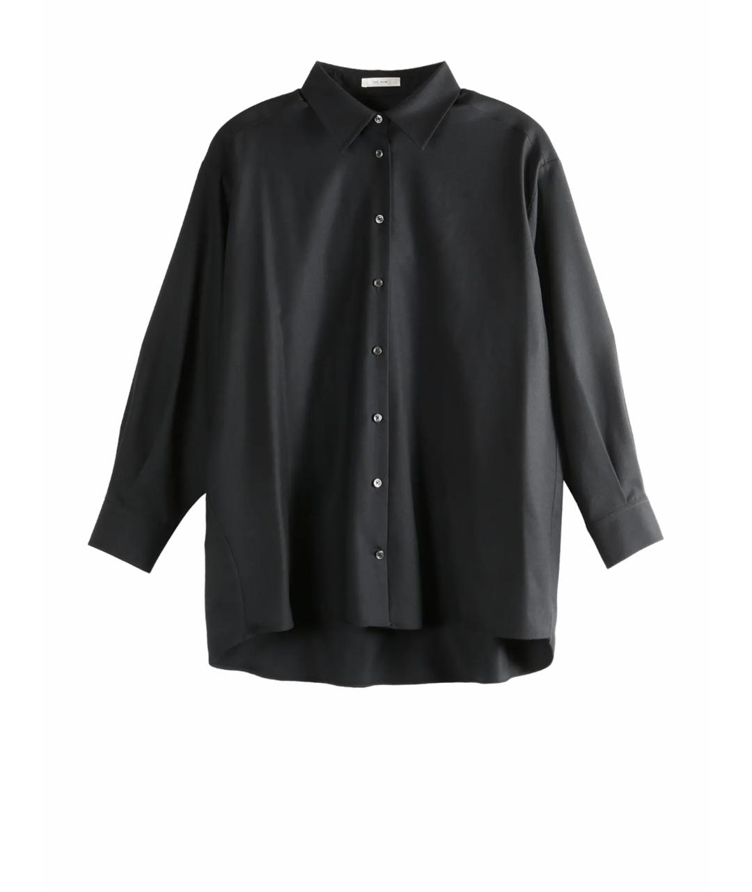 THE ROW Черная шерстяная рубашка, фото 1