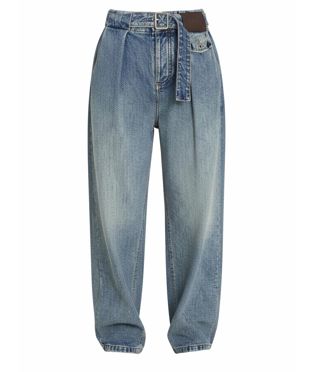 LOEWE Синие хлопковые прямые джинсы, фото 1