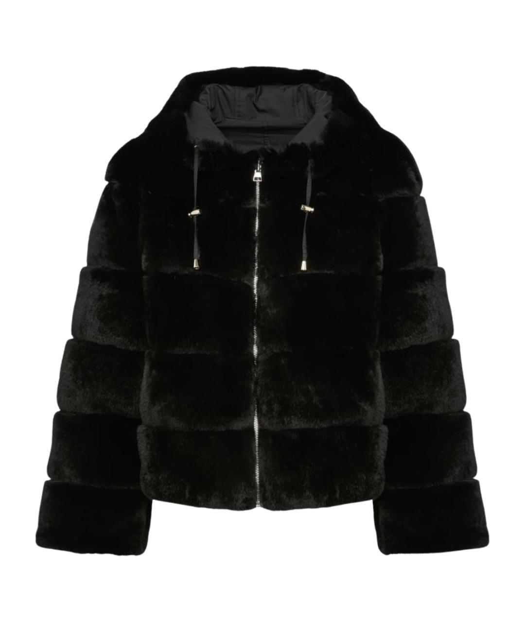 YVES SALOMON Черная меховая шуба, фото 1