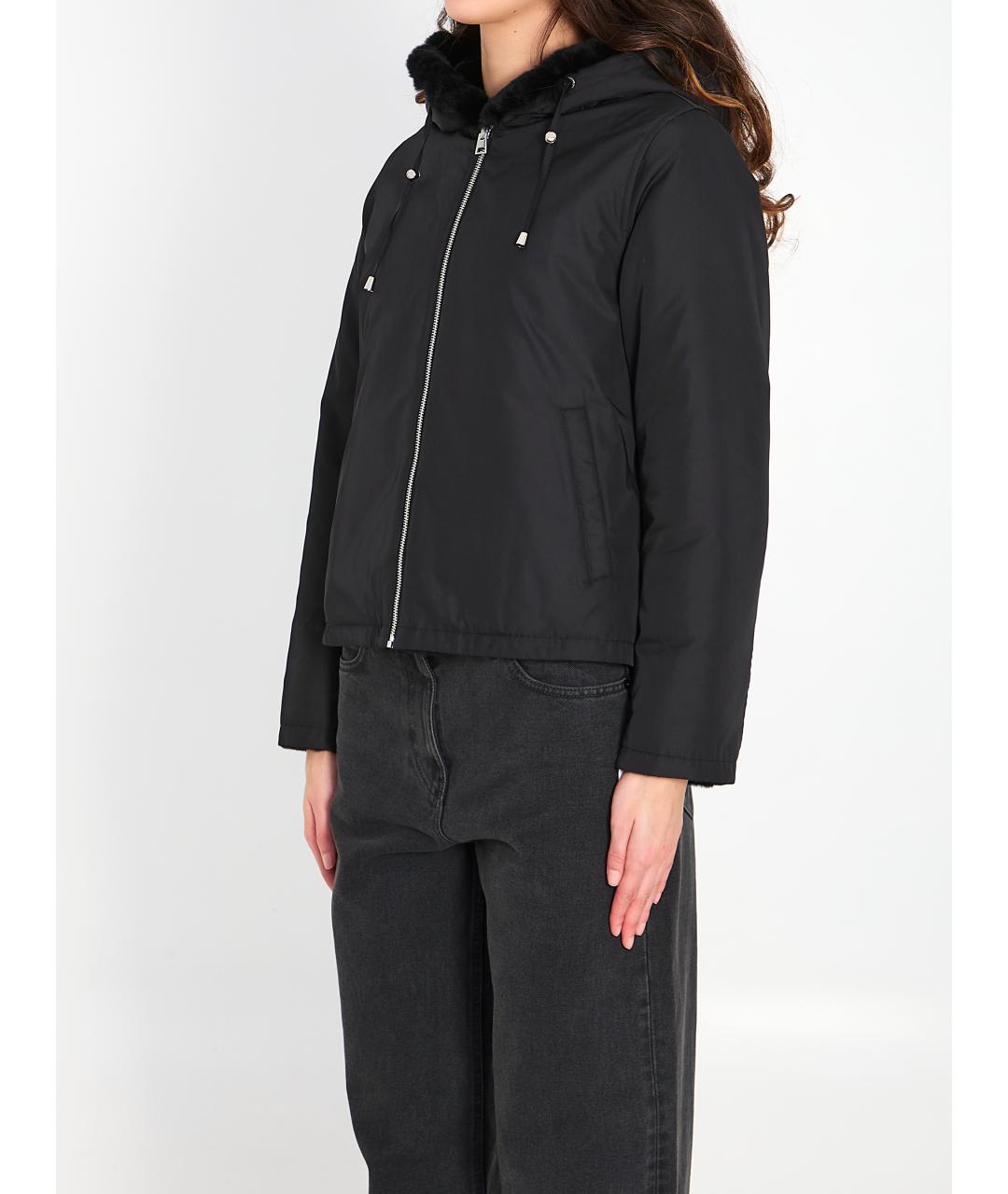 YVES SALOMON Черная меховая шуба, фото 6