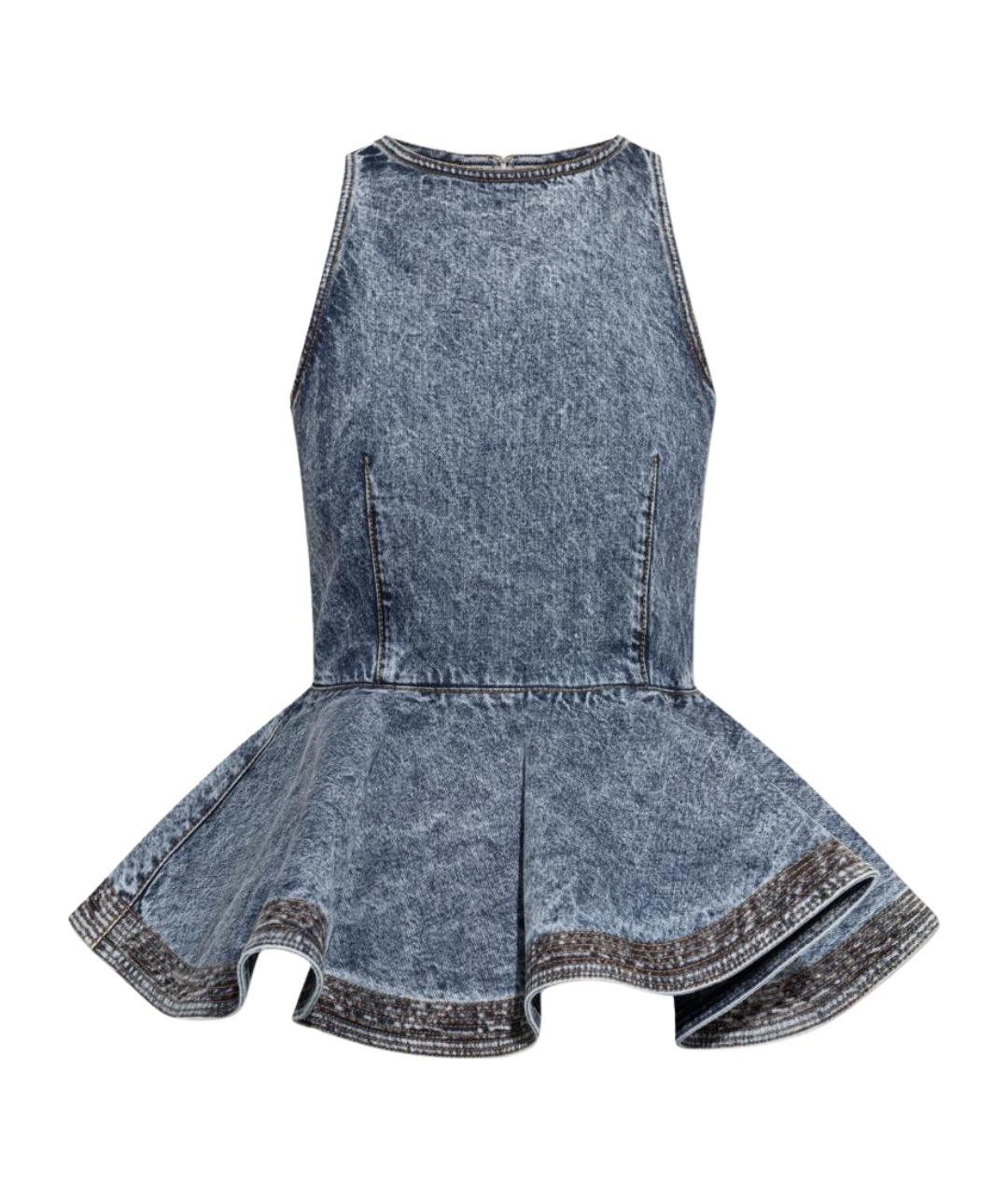 ALAIA Синяя хлопковая блузы, фото 1