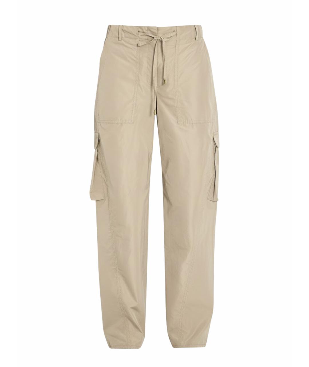 ALAIA Бежевые прямые брюки, фото 1