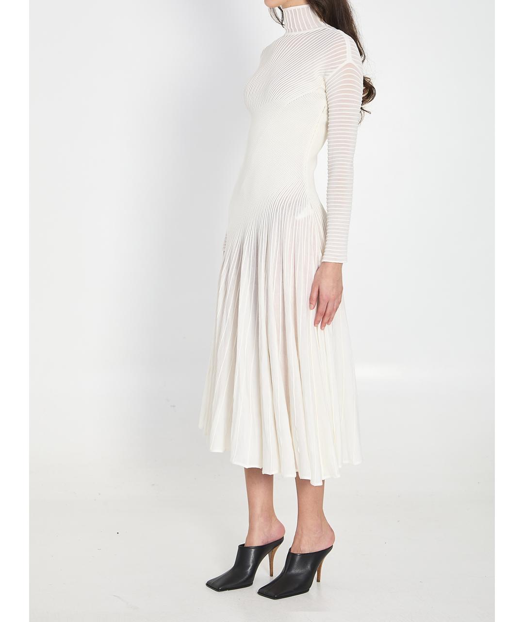 ALAIA Белое шерстяное платье, фото 3