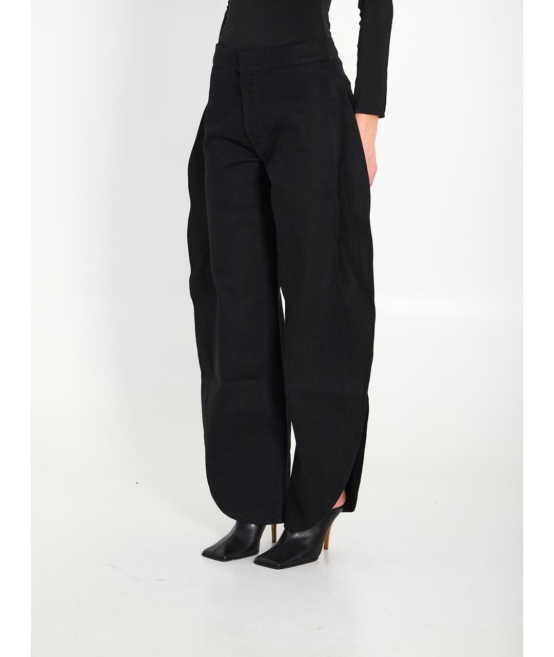 ALAIA Черные хлопковые джинсы клеш, фото 2