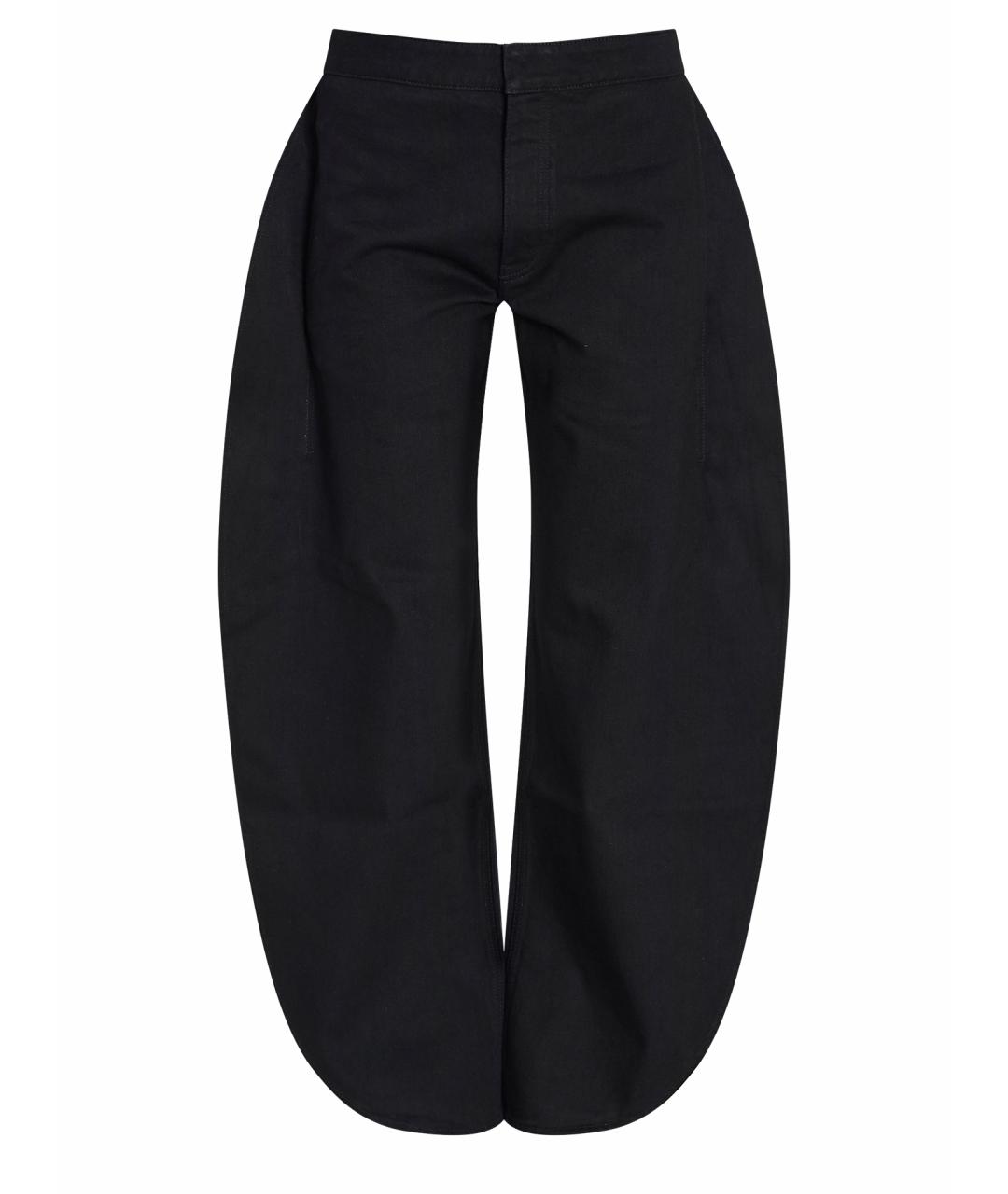 ALAIA Черные хлопковые джинсы клеш, фото 1