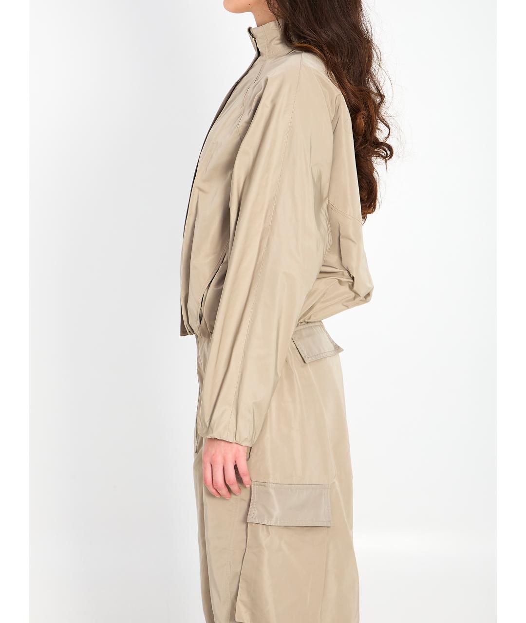 ALAIA Бежевая полиэстеровая куртка, фото 4