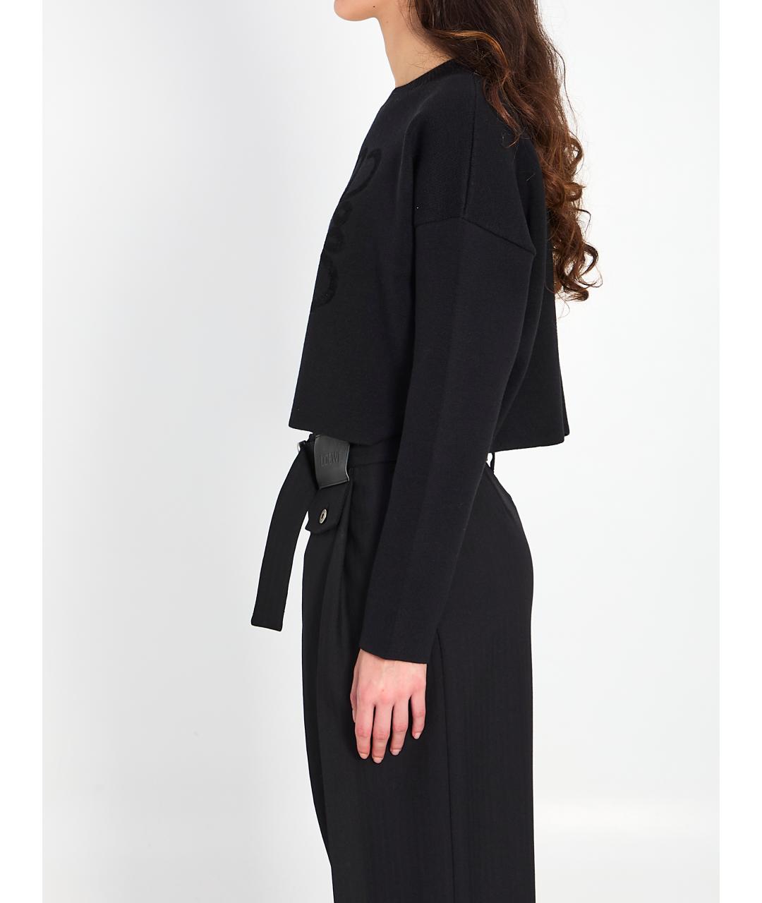 LOEWE Черный шерстяной джемпер / свитер, фото 4