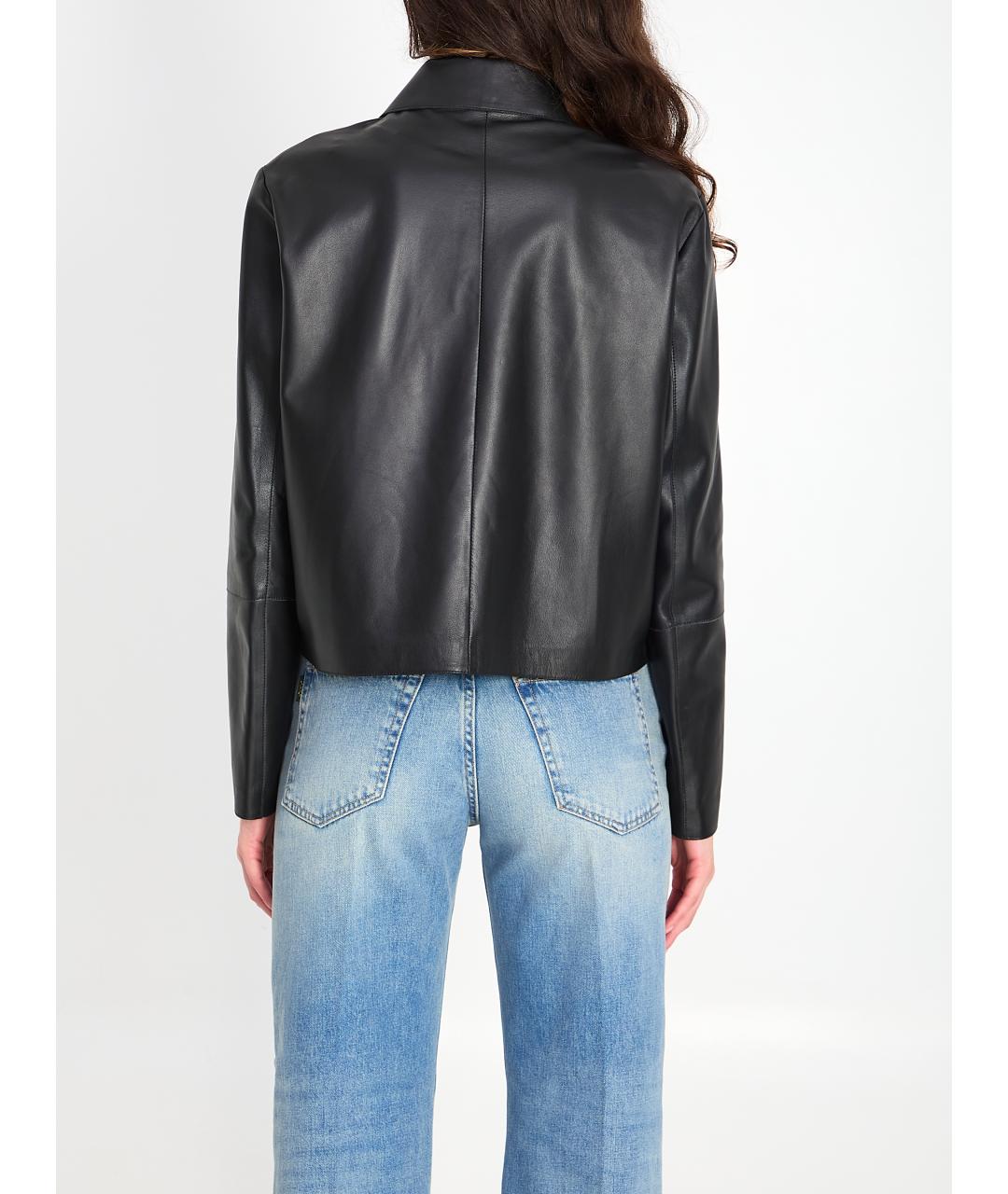 ARMA Черная кожаная куртка, фото 4