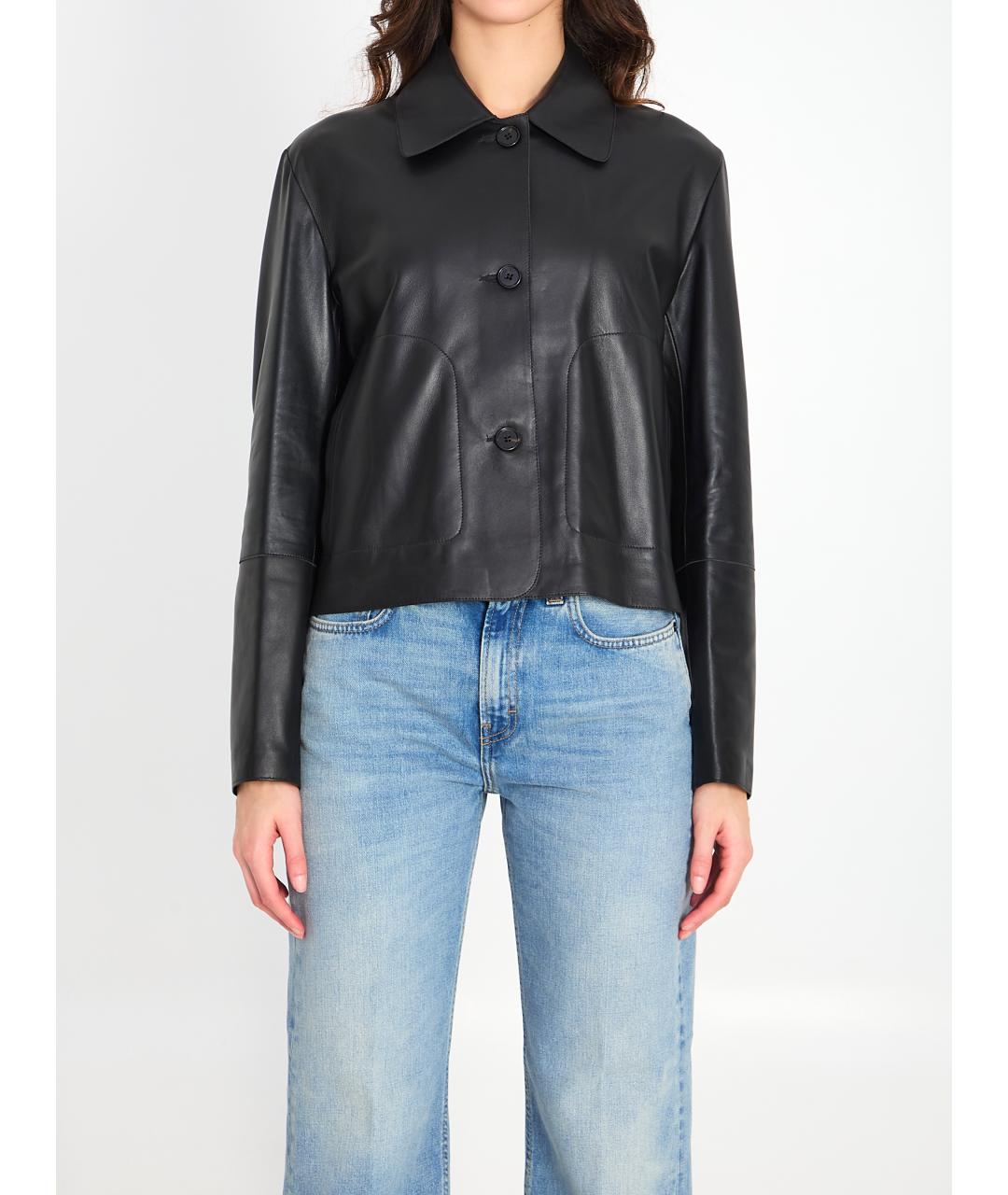 ARMA Черная кожаная куртка, фото 6