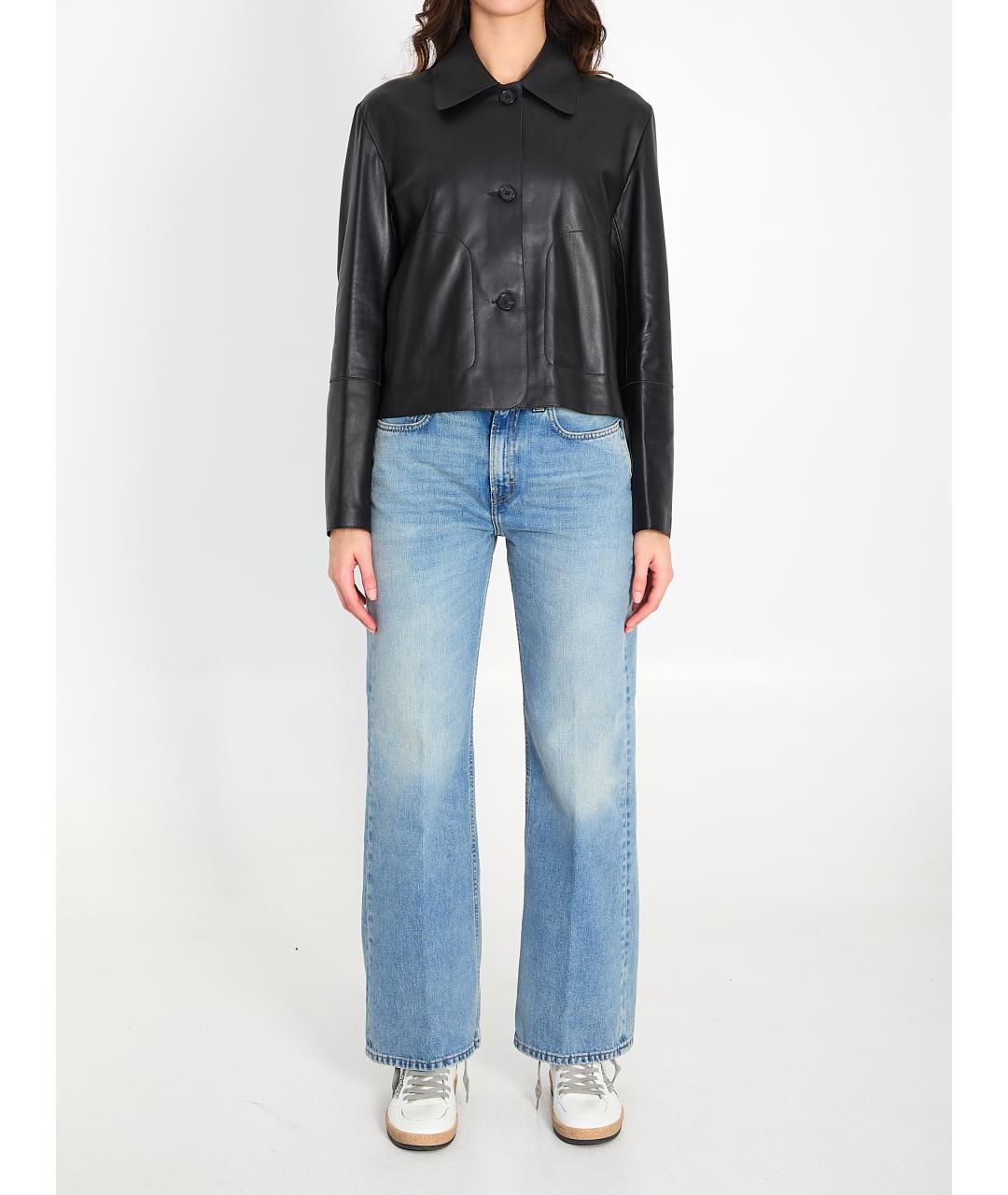 ARMA Черная кожаная куртка, фото 5