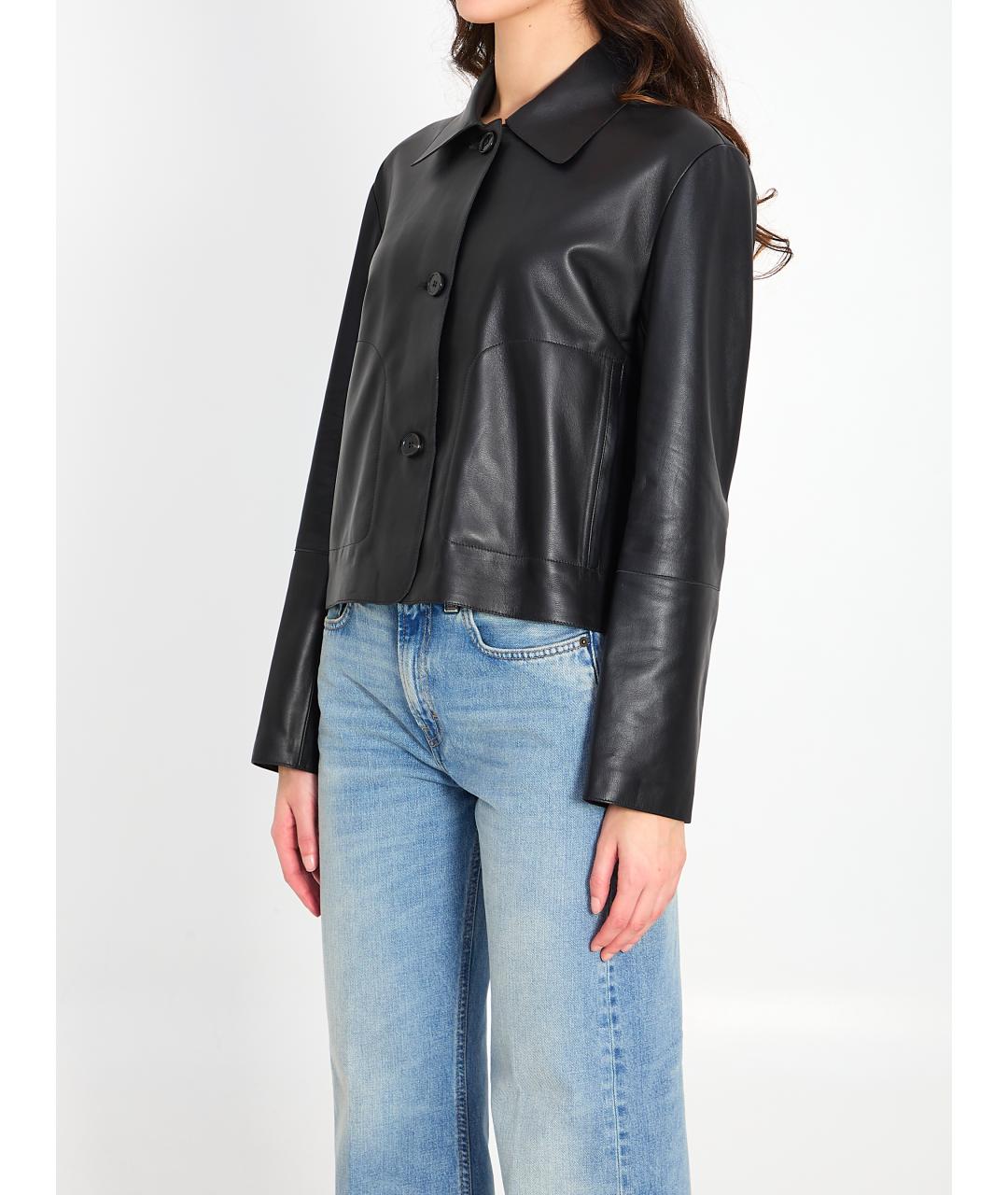 ARMA Черная кожаная куртка, фото 2