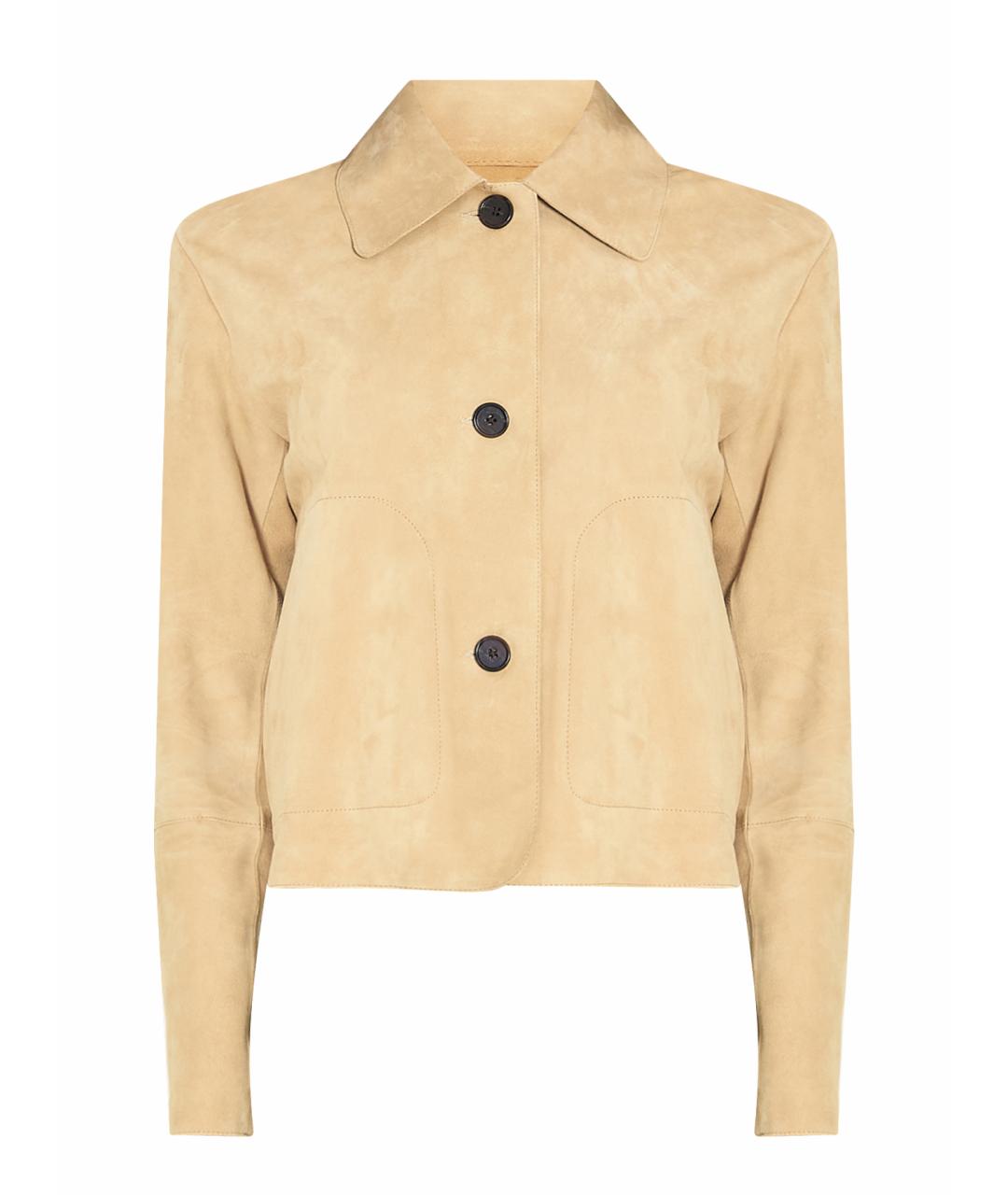 ARMA Бежевая замшевая куртка, фото 1