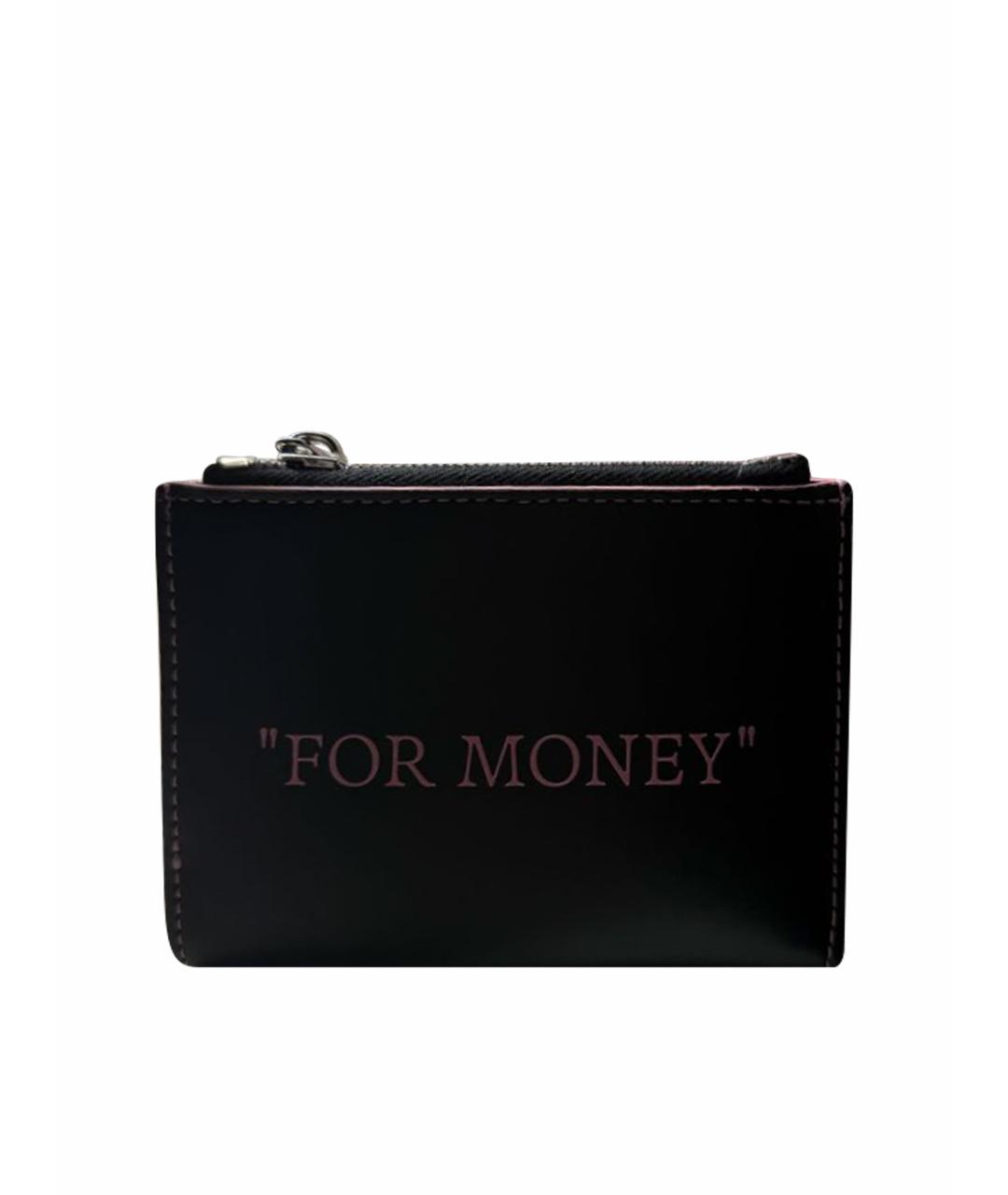 OFF-WHITE Черный кошелек из искусственной кожи, фото 1