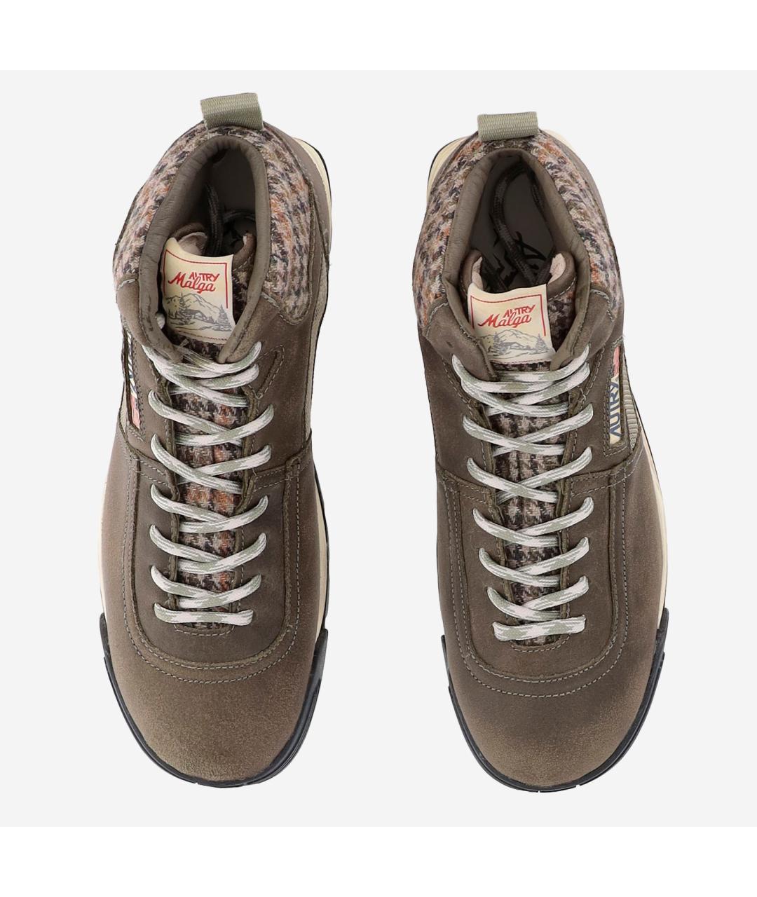 AUTRY Зеленые замшевые высокие ботинки, фото 4