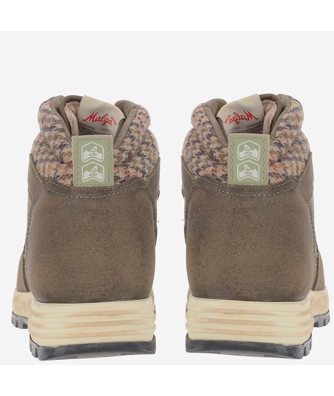 AUTRY Зеленые замшевые высокие ботинки, фото 3