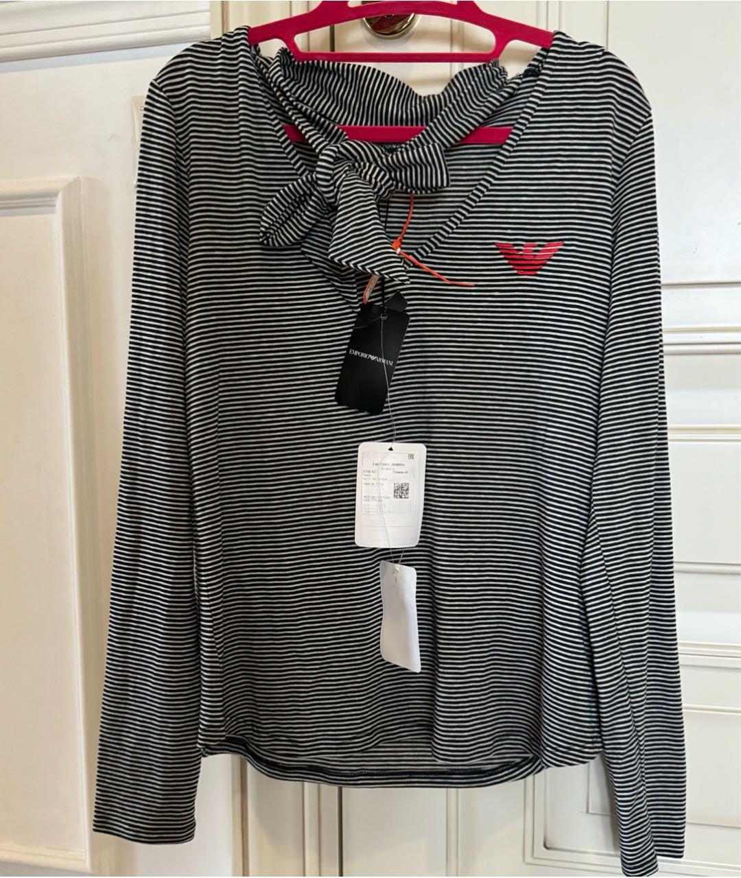 EMPORIO ARMANI Серая вискозная водолазка, фото 5