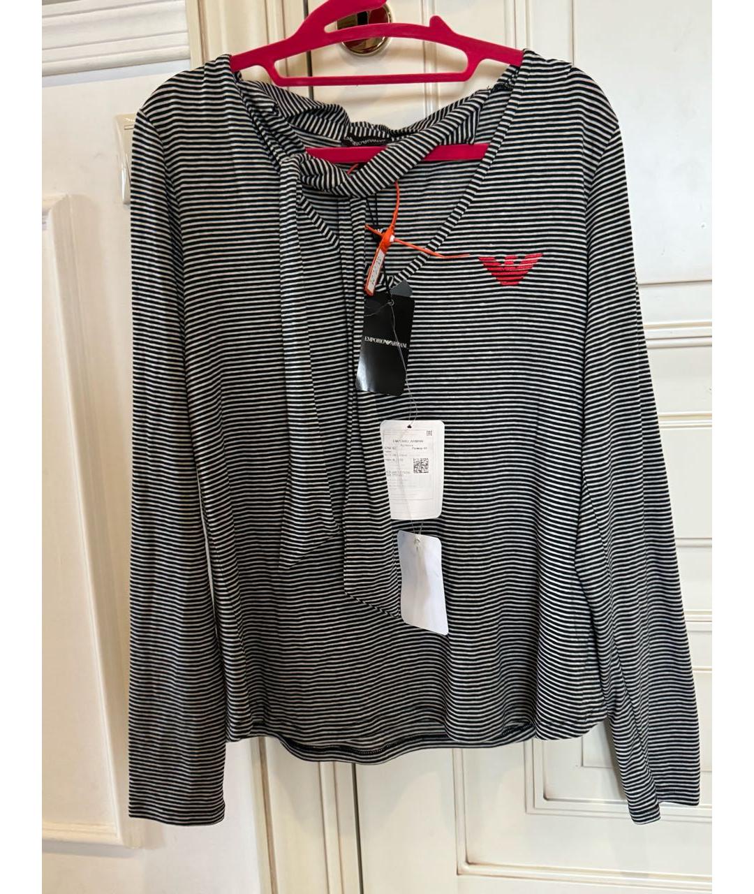 EMPORIO ARMANI Серая вискозная водолазка, фото 4