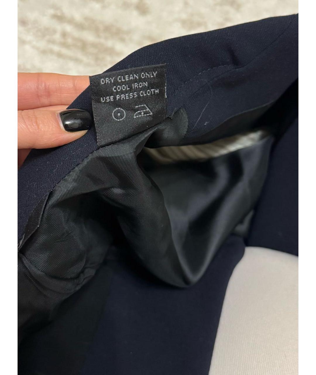 DKNY Темно-синий шерстяной пиджак, фото 4
