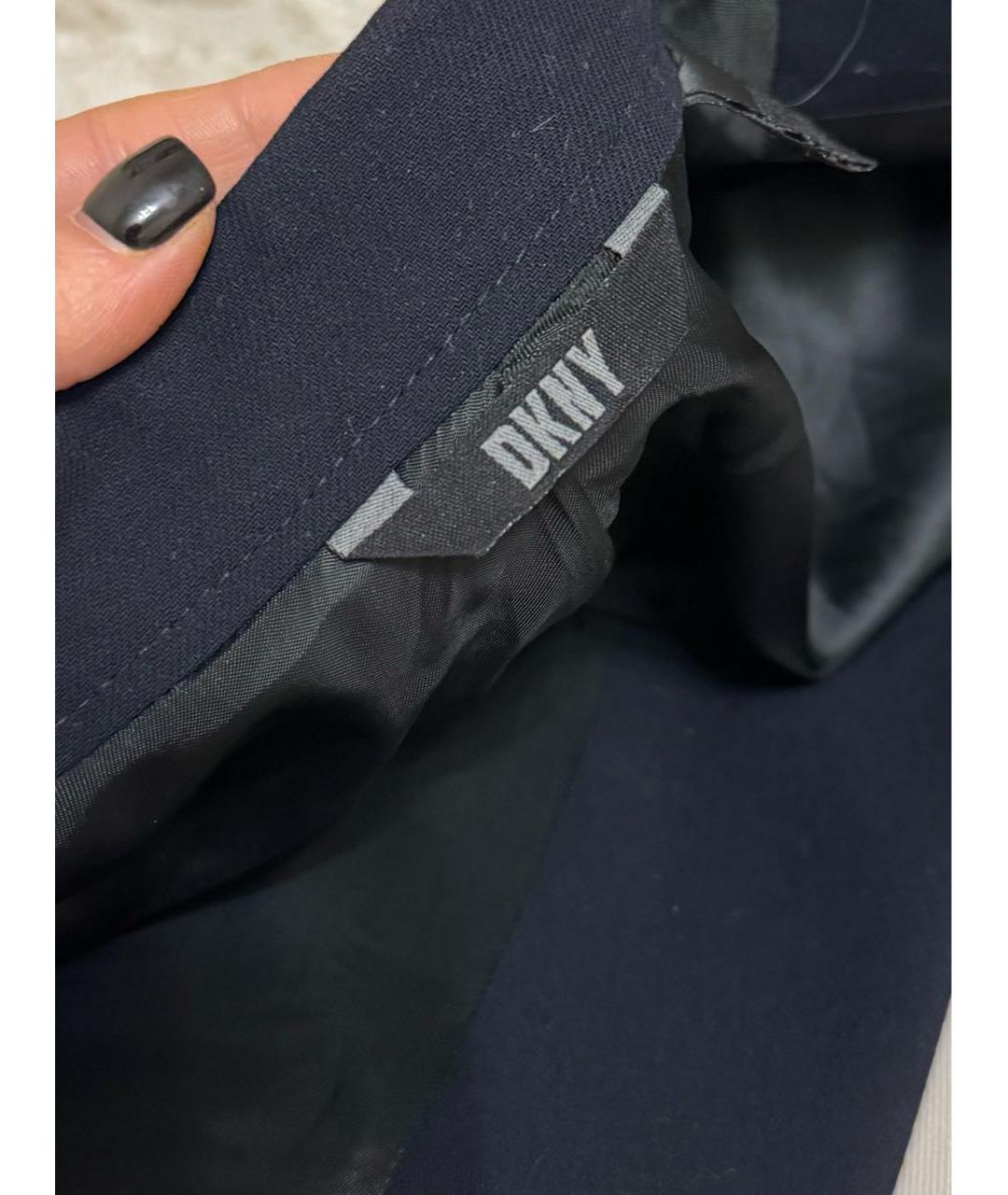 DKNY Темно-синий шерстяной пиджак, фото 2