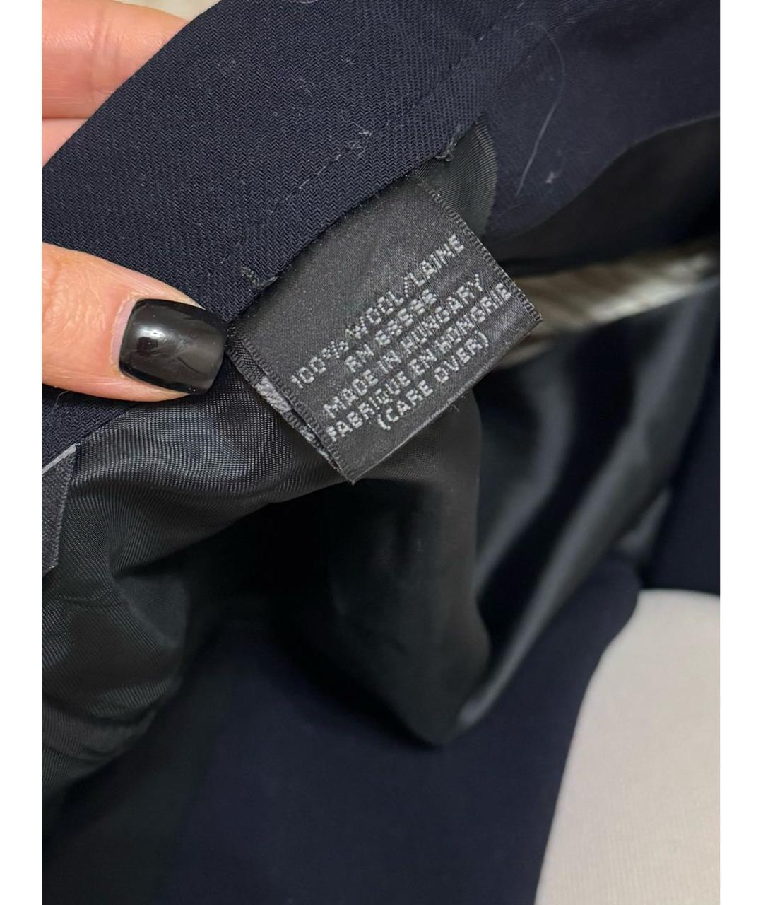 DKNY Темно-синий шерстяной пиджак, фото 3