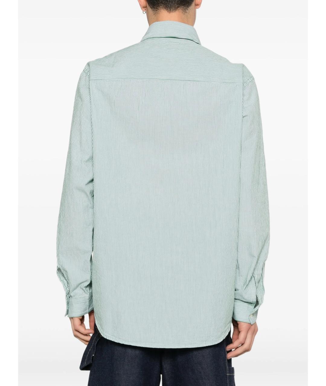 DIESEL Бирюзовая хлопковая кэжуал рубашка, фото 3