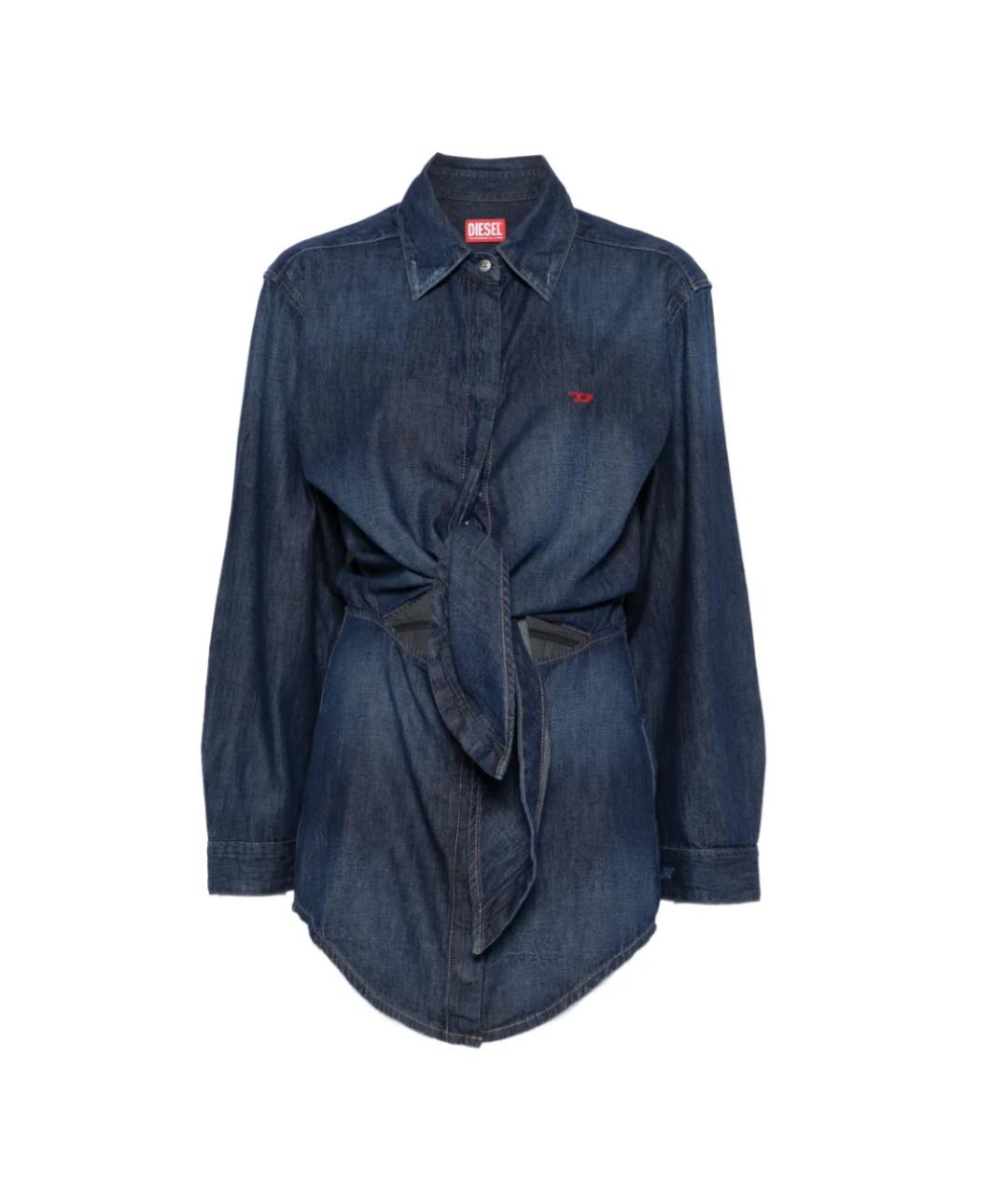 DIESEL Синее хлопковое платье, фото 1