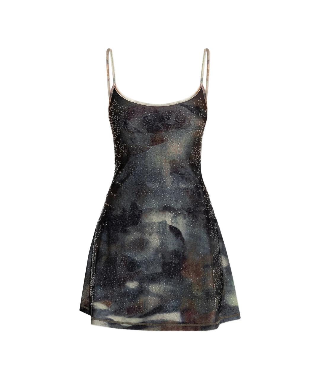 DIESEL Мульти полиамидовое повседневное платье, фото 1