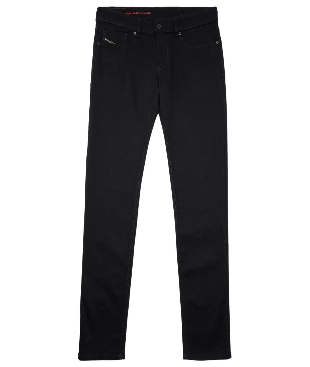 DIESEL Черные хлопковые джинсы скинни, фото 1
