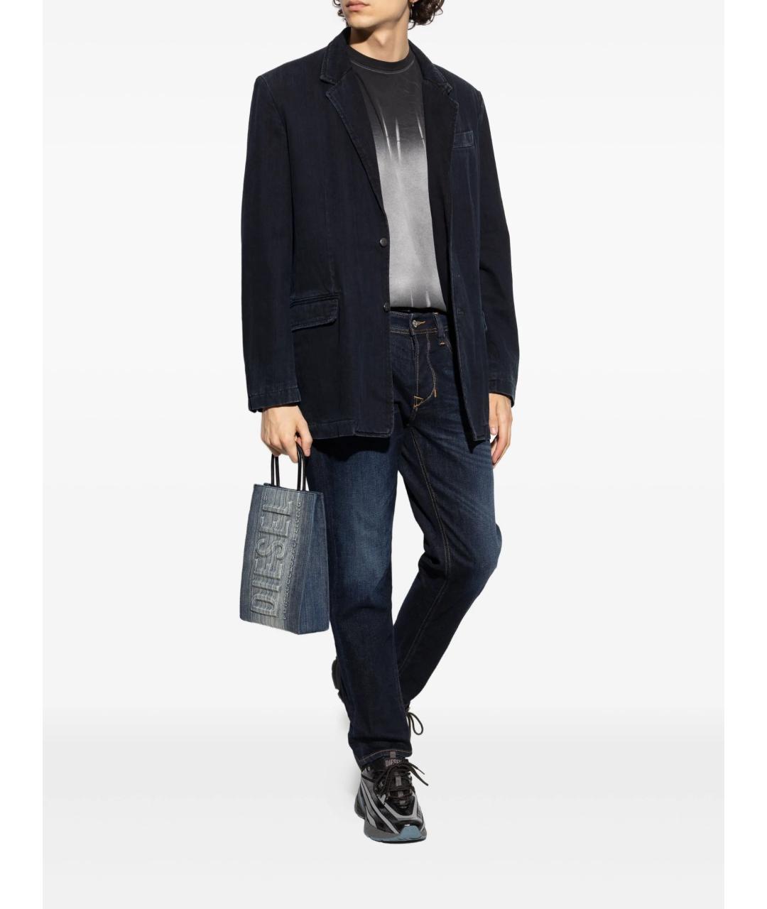 DIESEL Синие хлопковые джинсы скинни, фото 2