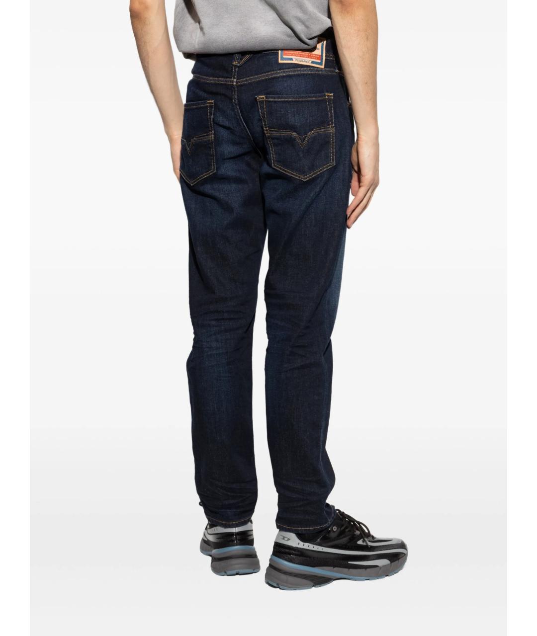 DIESEL Синие хлопковые джинсы скинни, фото 4
