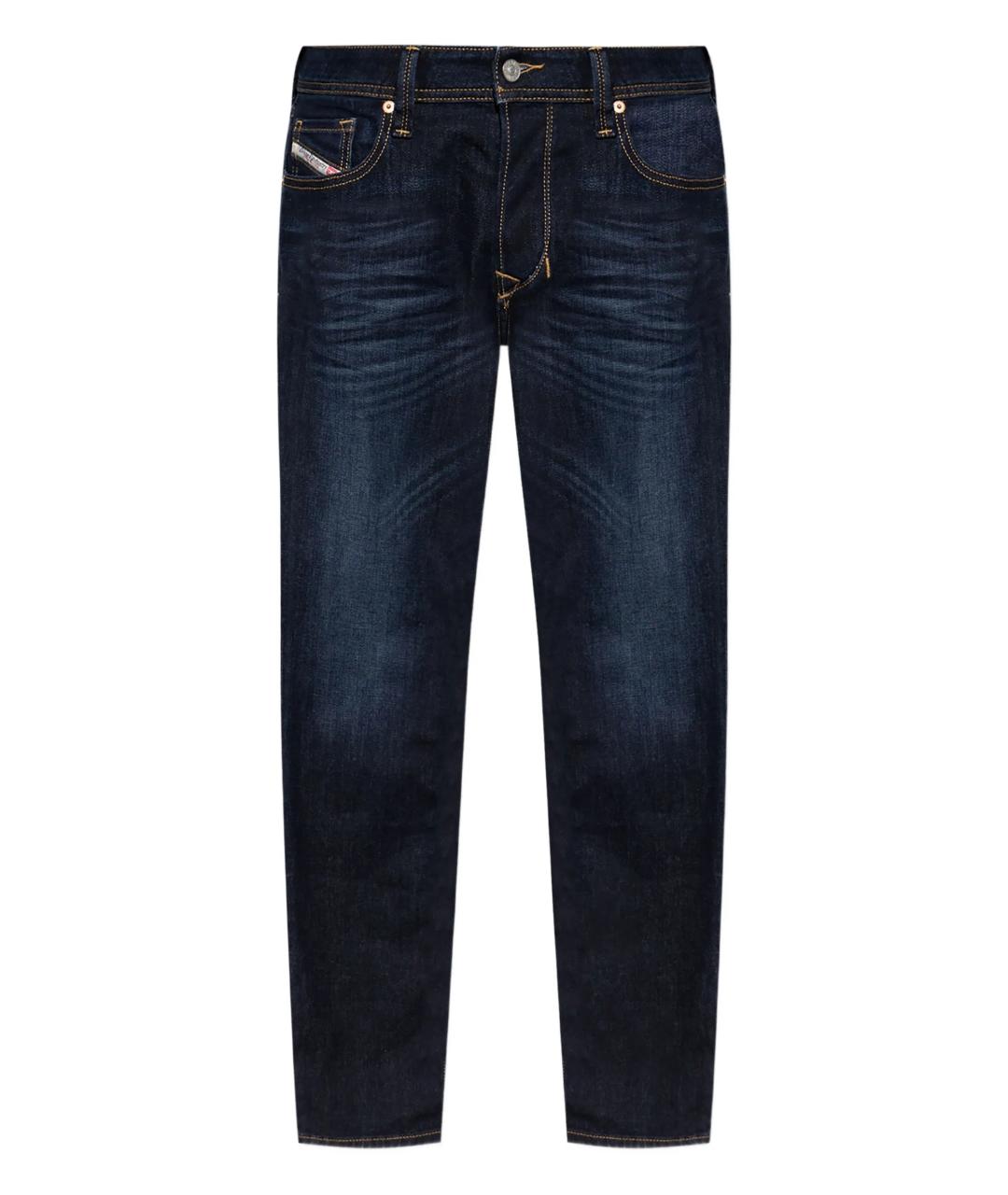 DIESEL Синие хлопковые джинсы скинни, фото 1