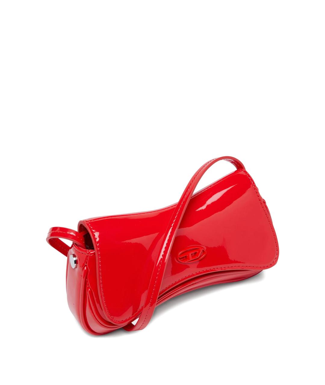 DIESEL Красная сумка через плечо из искусственной кожи, фото 3