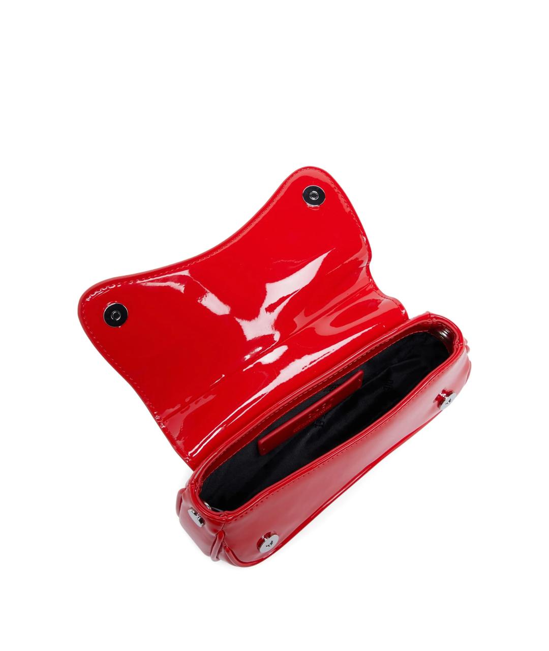 DIESEL Красная сумка через плечо из искусственной кожи, фото 5