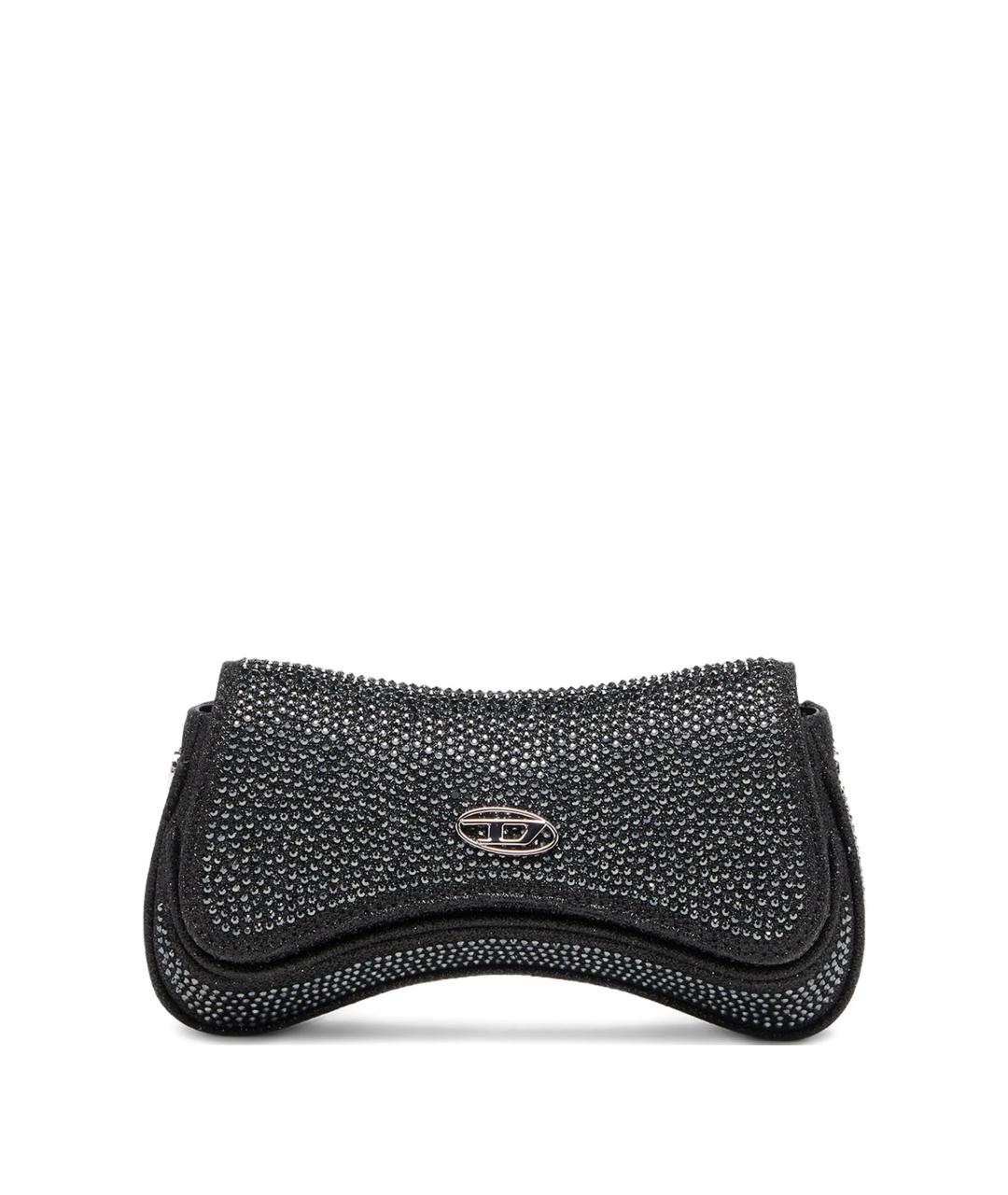 DIESEL Черная сумка через плечо из искусственной кожи, фото 1