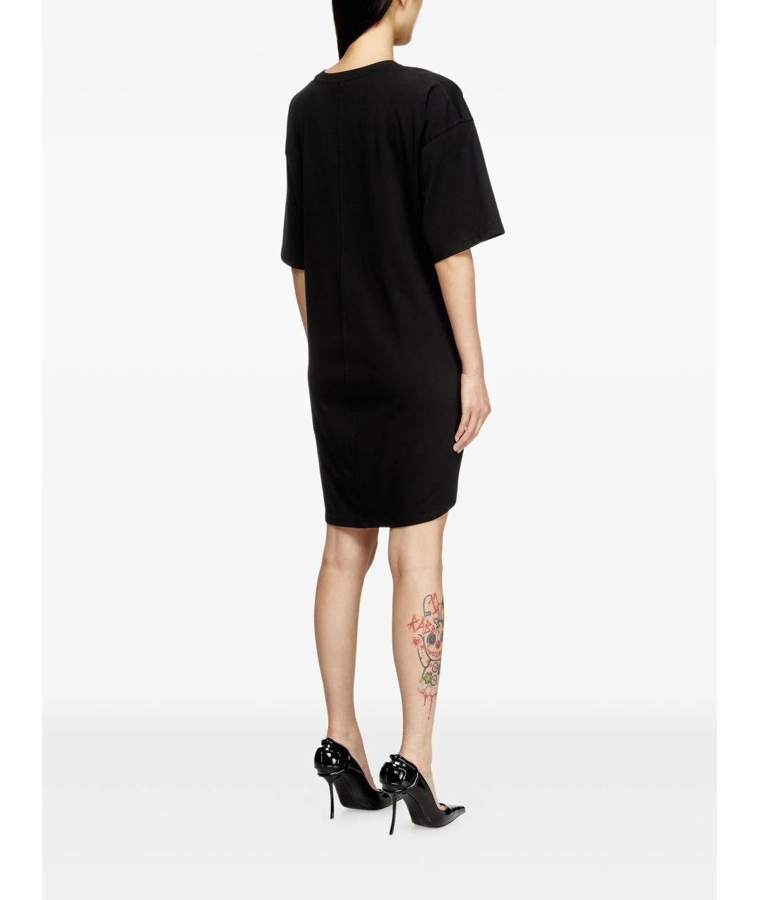 DIESEL Черное хлопковое платье, фото 4