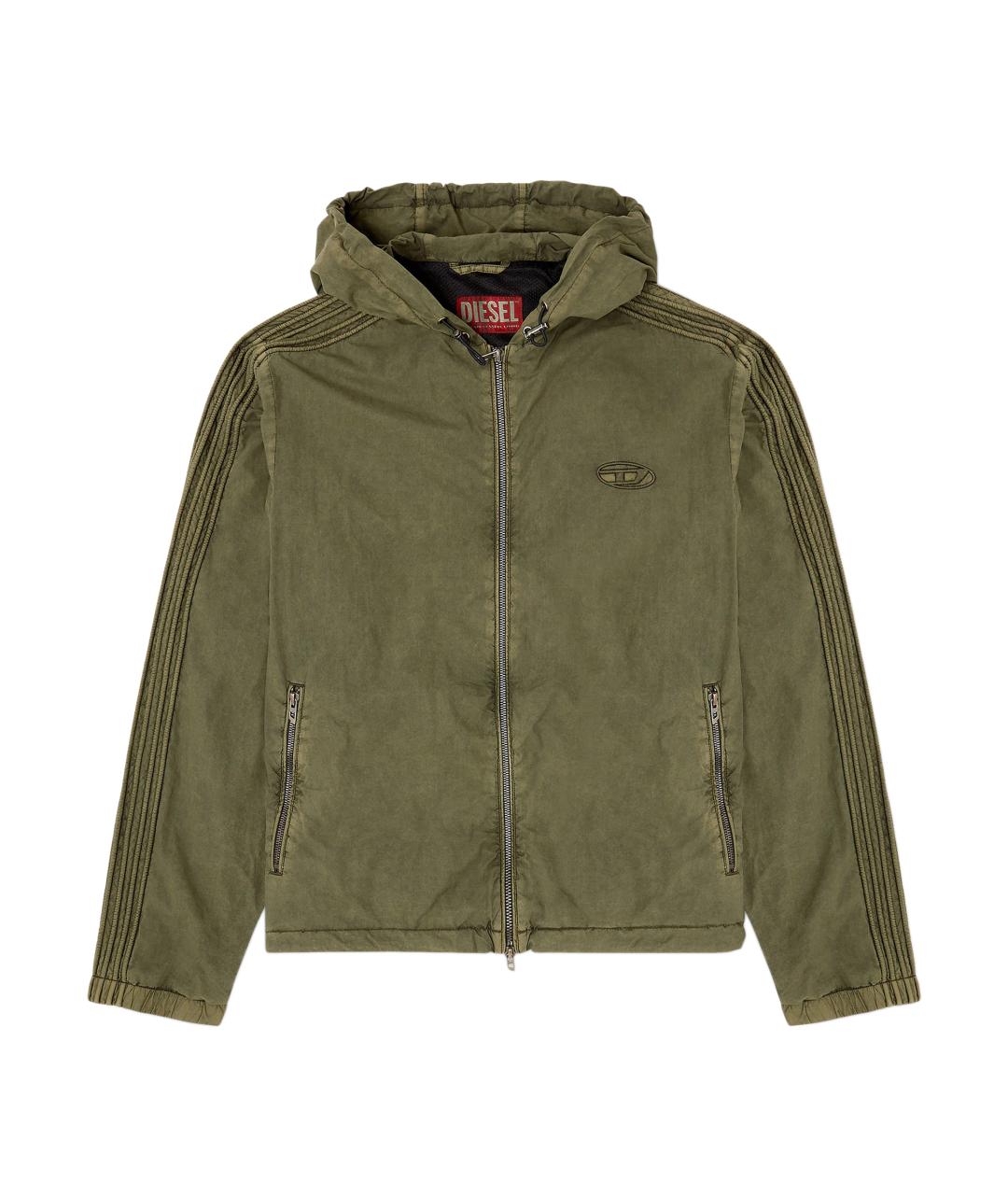 DIESEL Зеленая хлопковая куртка, фото 1