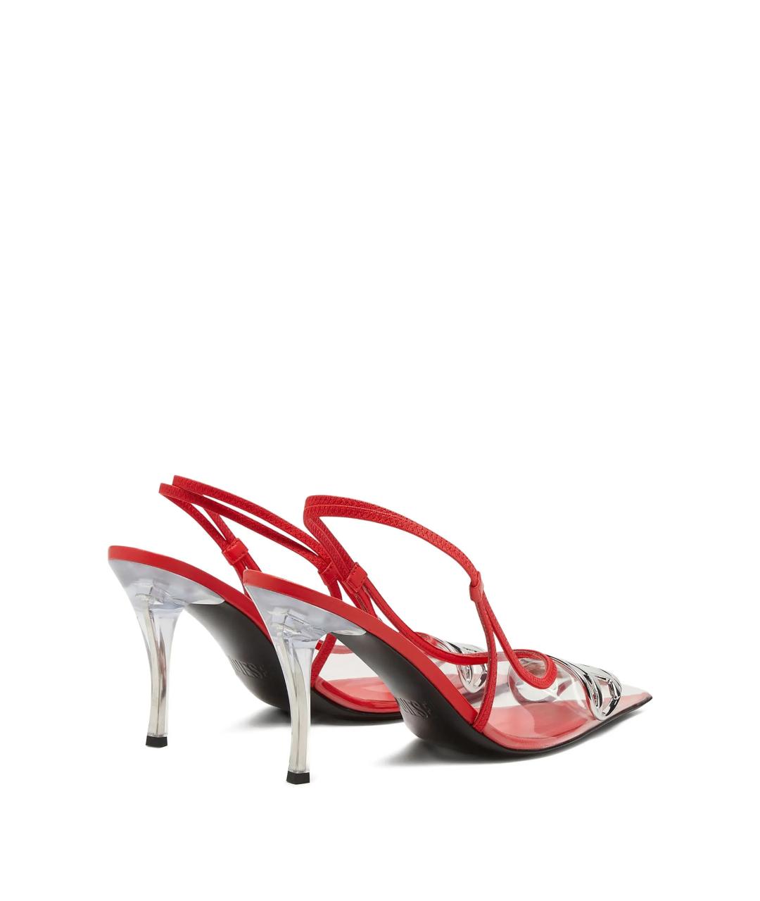 DIESEL Красные синтетические туфли, фото 4