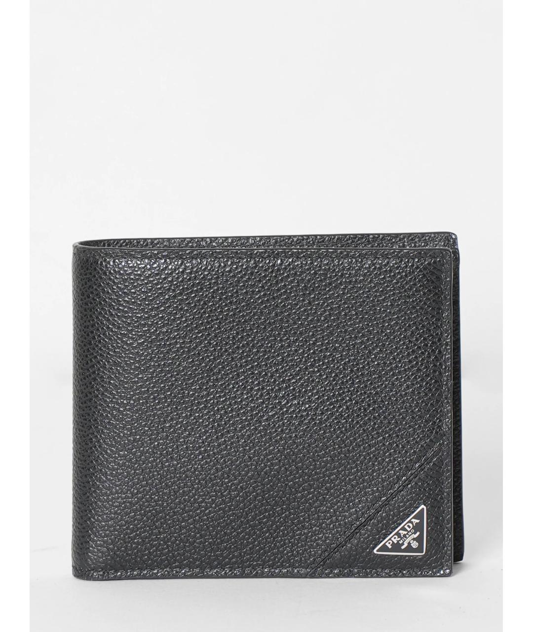 PRADA Серый кожаный кошелек, фото 1