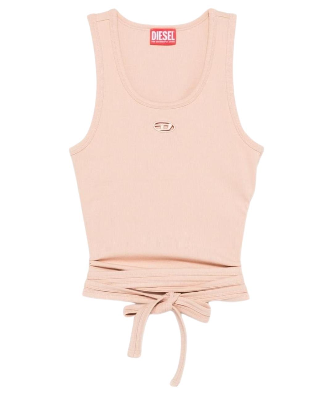 DIESEL Розовая хлопковая майка, фото 1