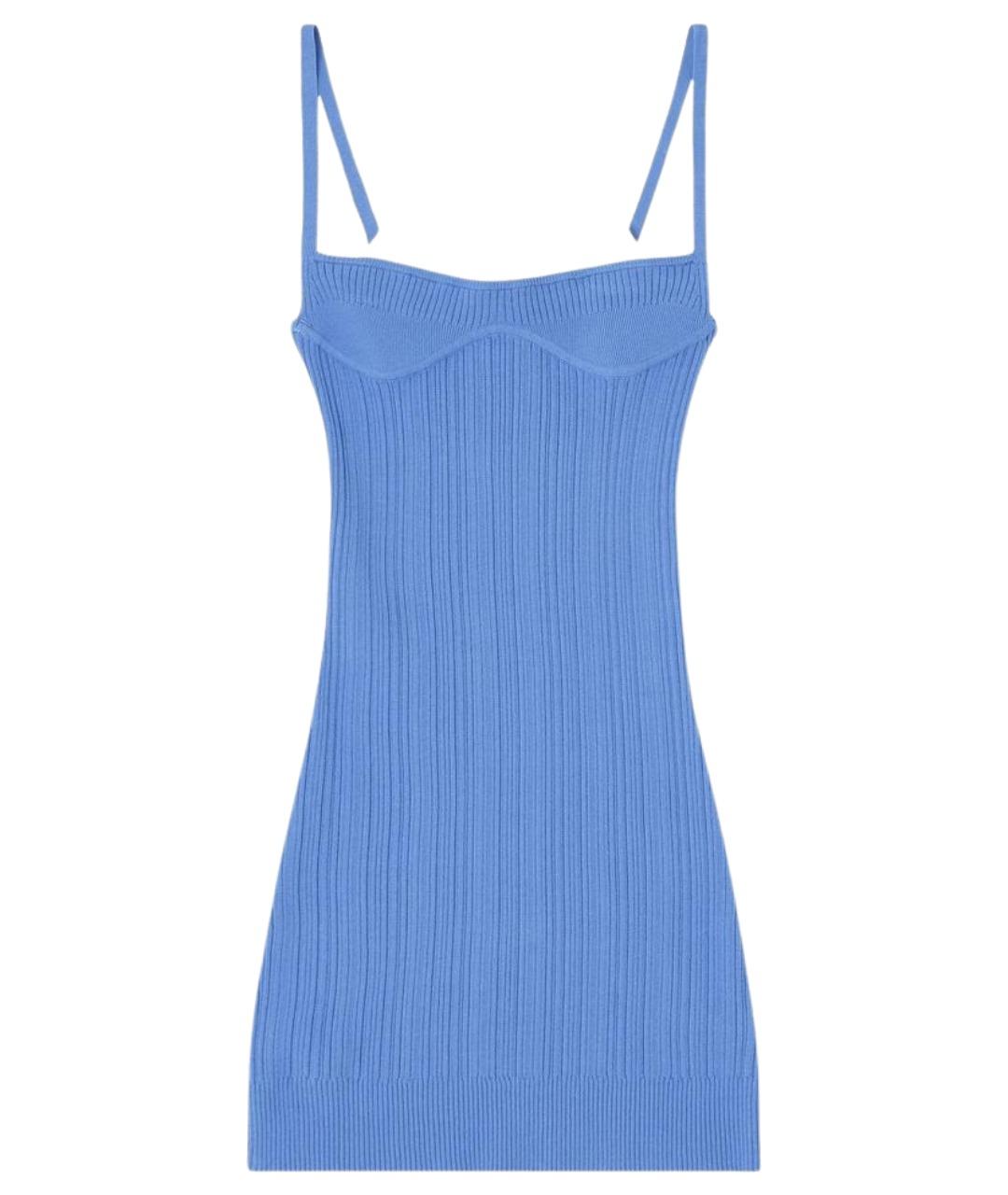 DIESEL Голубое вискозное повседневное платье, фото 1