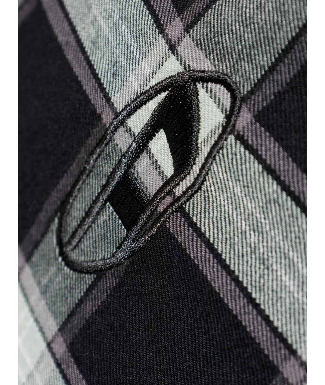 DIESEL Черная хлопковая кэжуал рубашка, фото 5