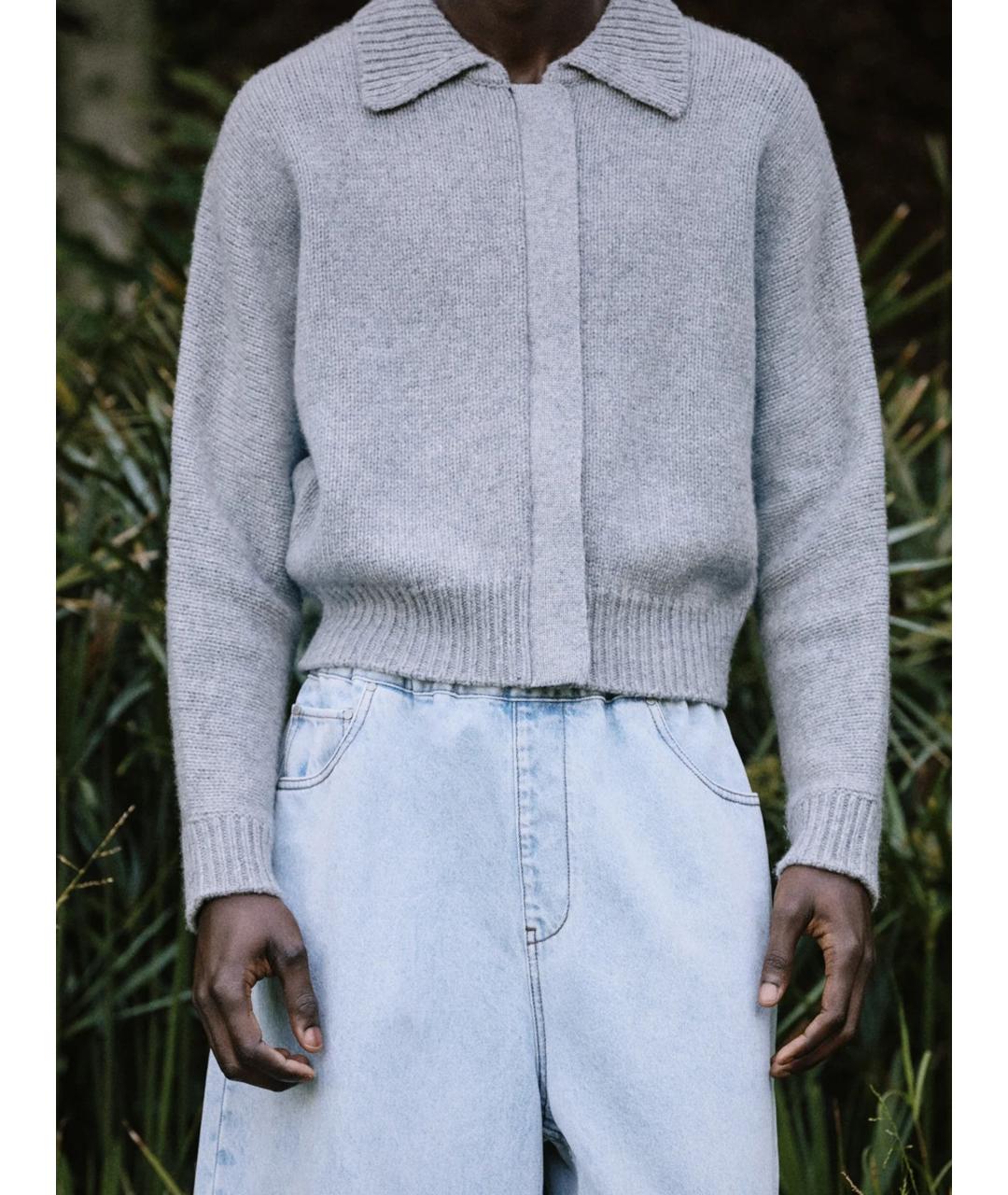 entire studios Серый шерстяной кардиган, фото 4