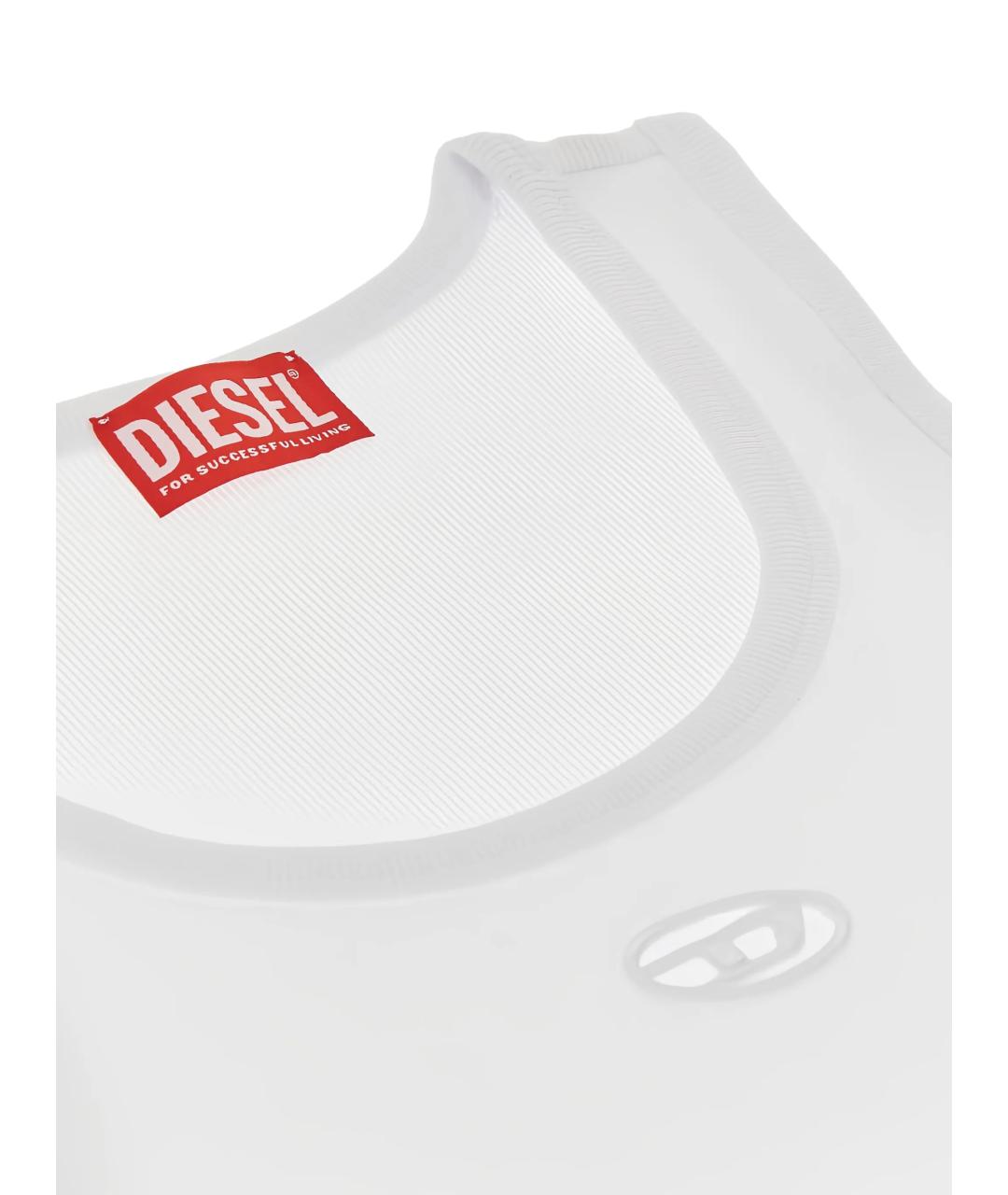 DIESEL Белая хлопковая майка, фото 3