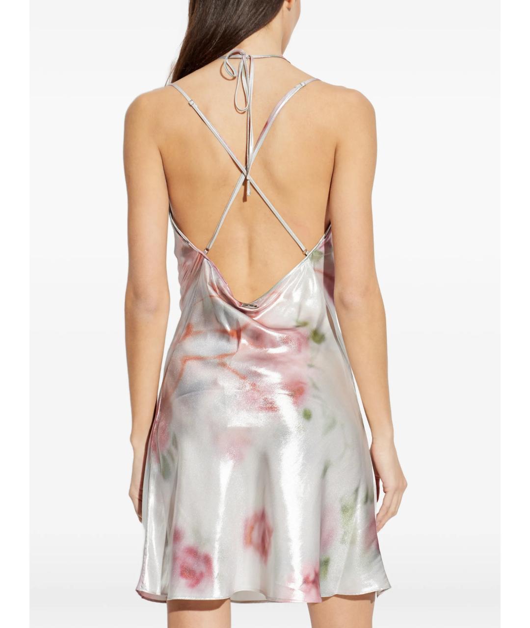 DIESEL Мульти полиэстеровое коктейльное платье, фото 4