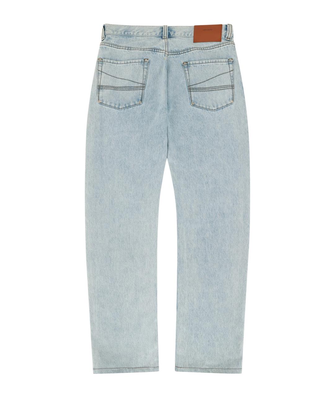 entire studios Голубые хлопковые прямые джинсы, фото 4