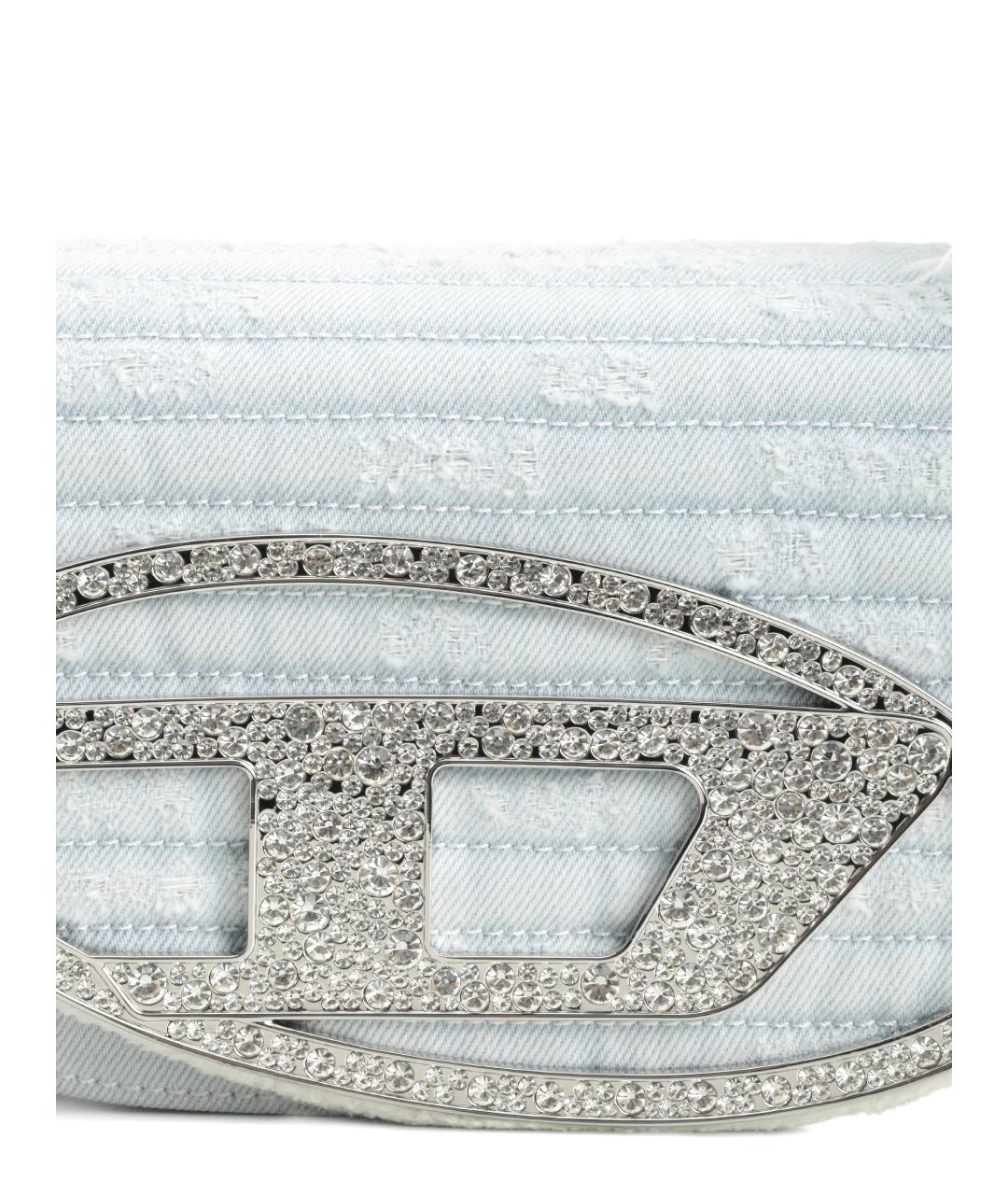 DIESEL Голубая тканевая сумка через плечо, фото 5