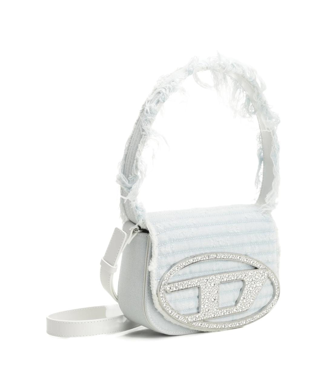 DIESEL Голубая тканевая сумка через плечо, фото 3