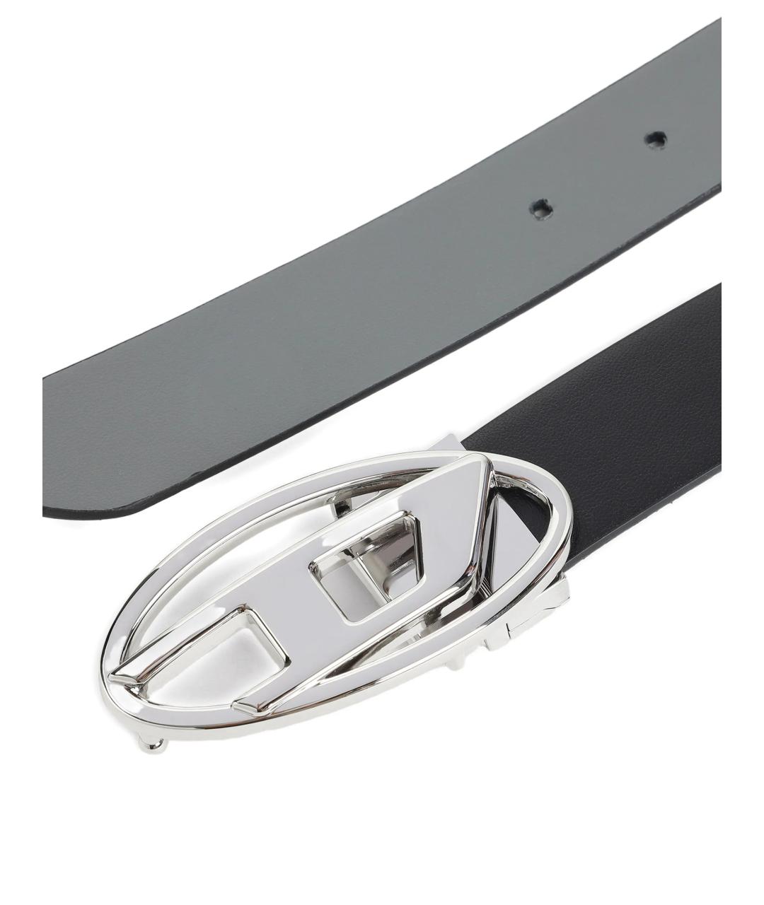 DIESEL Черный кожаный ремень, фото 2