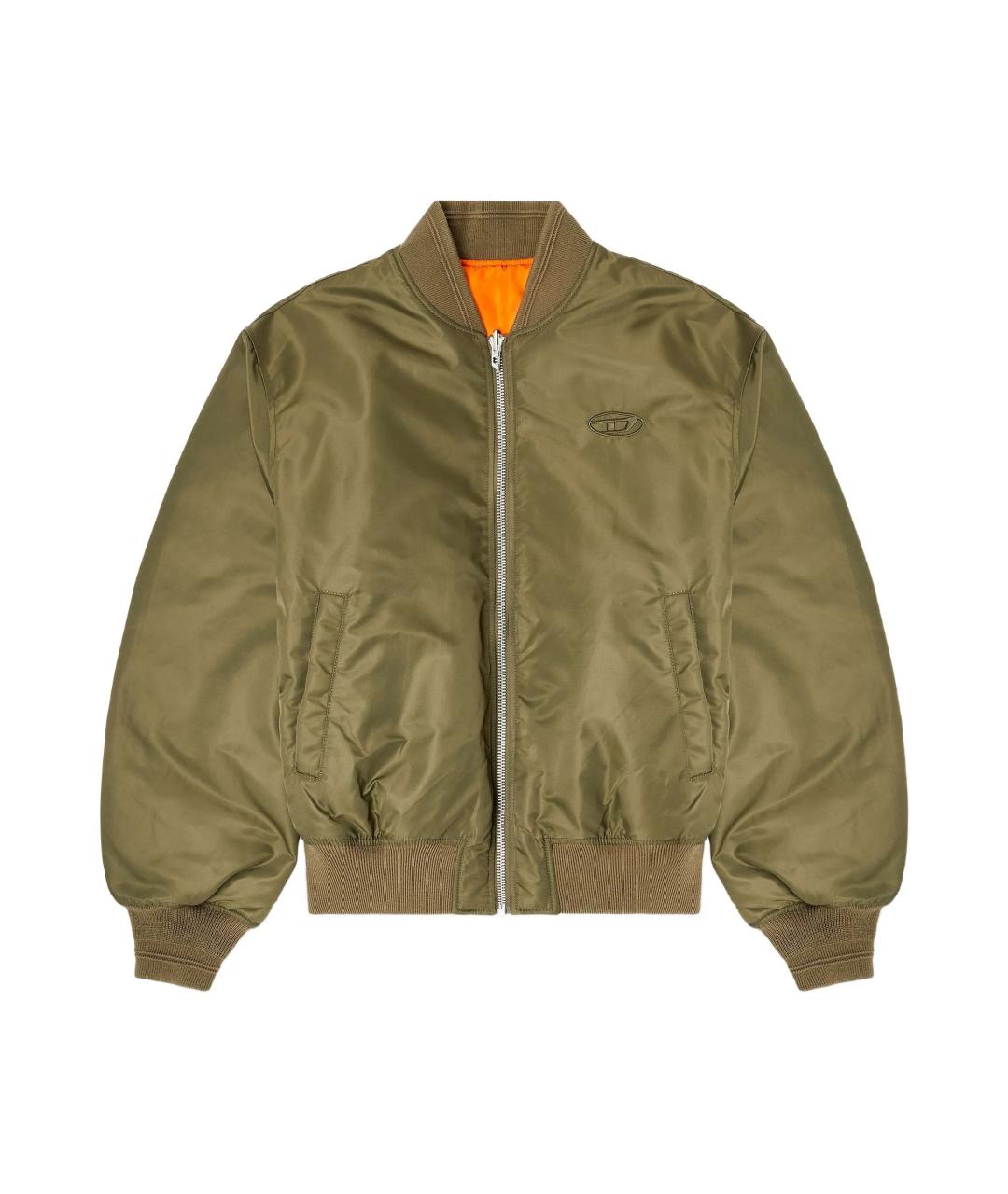 DIESEL Зеленая полиамидовая куртка, фото 1