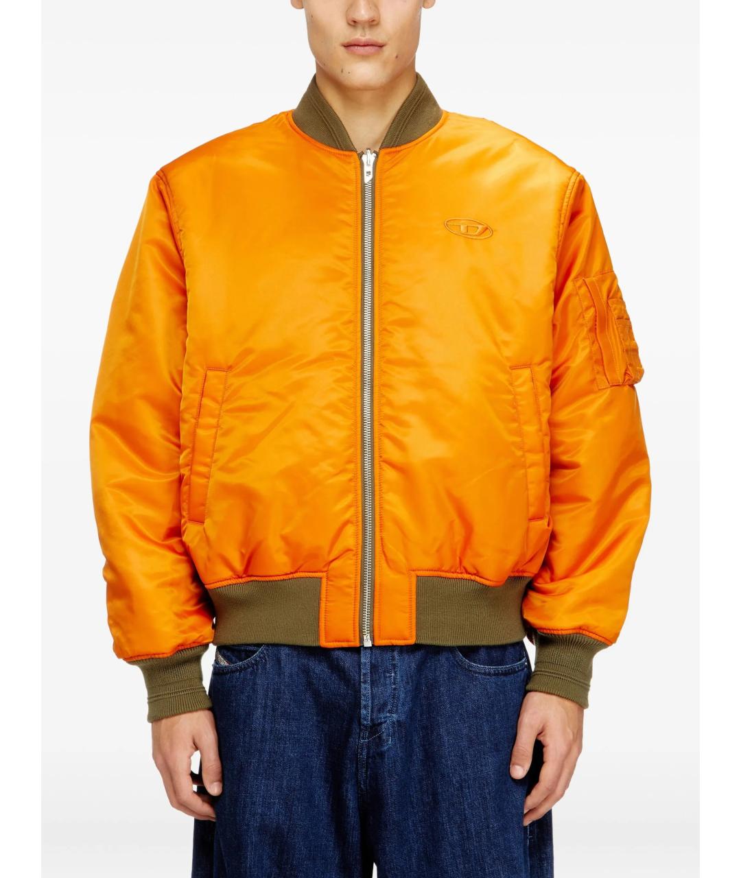 DIESEL Зеленая полиамидовая куртка, фото 4